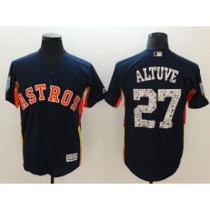 MLB Houston Astros 27 Jose Altuve Navy 2018 Spring Training Cool Base Men Jersey