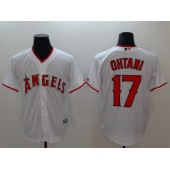 MLB Los Angeles Angels 17 Shohei Ohtani White Cool Base Stitched Men Jersey