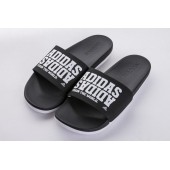 ADILETTE CF+ CAMPUS BLACK WHITE LETTERS BY2615