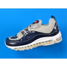 NIKE AIR MAX 98 X SUPREME GREY DARK BLUE 844694-400