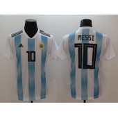 Argentina 10 Messi Home 2018 FIFA World Cup Thailand Soccer Men Jersey