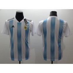 Argentina Home 2018 FIFA World Cup Thailand Soccer Men Jersey