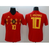Belgium 10 Eden Hazard Home 2018 FIFA World Cup Thailand Soccer Men Jersey