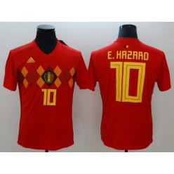 Belgium 10 Eden Hazard Home 2018 FIFA World Cup Thailand Soccer Men Jersey