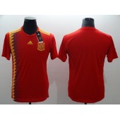 Spain Home 2018 FIFA World Cup Thailand Soccer Men Jersey