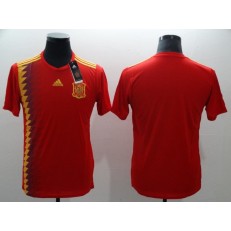 Spain Home 2018 FIFA World Cup Thailand Soccer Men Jersey