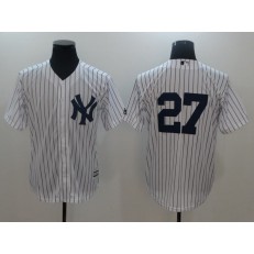 MLB New York Yankees 27 Giancarlo Stanton No Name White Cool Base Men Jersey