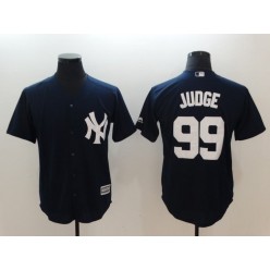 MLB New York Yankees 99 Aaron Judge Navy Blue Cool Base Men Jersey