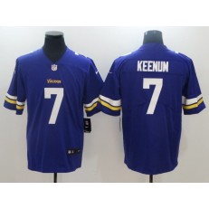 Men Nike Minnesota Vikings 7 Case Keenum Purple Vapor Untouchable Limited NFL Jersey