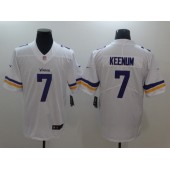 Men Nike Minnesota Vikings 7 Case Keenum White Vapor Untouchable Limited NFL Jersey