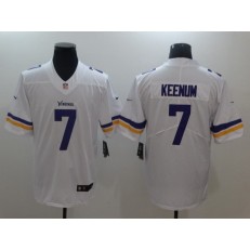 Men Nike Minnesota Vikings 7 Case Keenum White Vapor Untouchable Limited NFL Jersey