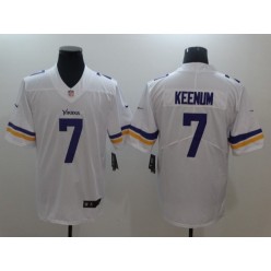 Men Nike Minnesota Vikings 7 Case Keenum White Vapor Untouchable Limited NFL Jersey