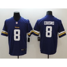 Men Nike Minnesota Vikings 8 Kirk Cousins Purple Vapor Untouchable Limited NFL Jersey