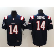 Men Nike New England Patriots 14 Brandin Cooks Navy Color Rush Limited NFL Jersey