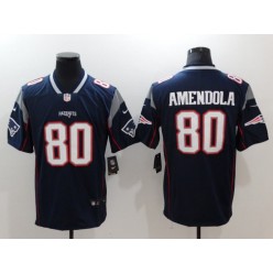 Men Nike New England Patriots 80 Danny Amendola Navy Vapor Untouchable Limited NFL Jersey