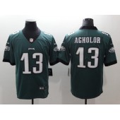 Men Nike Philadelphia Eagles 13 Nelson Agholor Midnight Green Vapor Untouchable Limited NFL Jersey