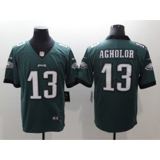 Men Nike Philadelphia Eagles 13 Nelson Agholor Midnight Green Vapor Untouchable Limited NFL Jersey