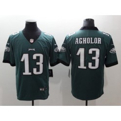 Men Nike Philadelphia Eagles 13 Nelson Agholor Midnight Green Vapor Untouchable Limited NFL Jersey
