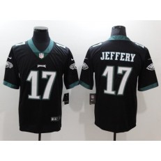 Men Nike Philadelphia Eagles 17 Alshon Jeffery Black Vapor Untouchable Limited NFL Jersey