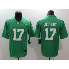 Men Nike Philadelphia Eagles 17 Alshon Jeffery Green Vapor Untouchable Limited NFL Jersey