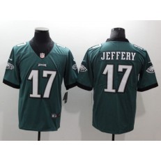 Men Nike Philadelphia Eagles 17 Alshon Jeffery Midnight Green Vapor Untouchable Limited NFL Jersey