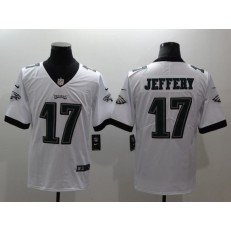 Men Nike Philadelphia Eagles 17 Alshon Jeffery White Vapor Untouchable Limited NFL Jersey