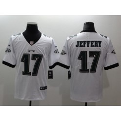Men Nike Philadelphia Eagles 17 Alshon Jeffery White Vapor Untouchable Limited NFL Jersey