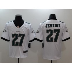 Men Nike Philadelphia Eagles 27 Malcolm Jenkins White Vapor Untouchable Limited NFL Jersey