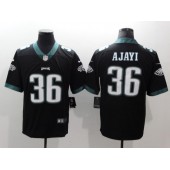 Men Nike Philadelphia Eagles 36 Jay Ajayi Black Vapor Untouchable Limited NFL Jersey