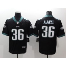 Men Nike Philadelphia Eagles 36 Jay Ajayi Black Vapor Untouchable Limited NFL Jersey