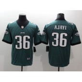 Men Nike Philadelphia Eagles 36 Jay Ajayi Midnight Green Vapor Untouchable Limited NFL Jersey