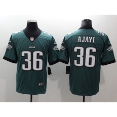 Men Nike Philadelphia Eagles 36 Jay Ajayi Midnight Green Vapor Untouchable Limited NFL Jersey