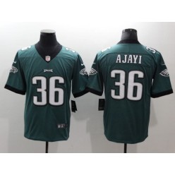 Men Nike Philadelphia Eagles 36 Jay Ajayi Midnight Green Vapor Untouchable Limited NFL Jersey