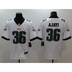 Men Nike Philadelphia Eagles 36 Jay Ajayi White Vapor Untouchable Limited NFL Jersey