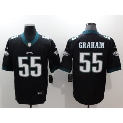 Men Nike Philadelphia Eagles 55 Brandon Graham Black Vapor Untouchable Limited NFL Jersey