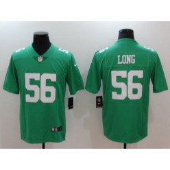 Men Nike Philadelphia Eagles 56 Chris Long Green Vapor Untouchable Limited NFL Jersey