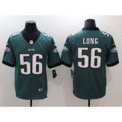 Men Nike Philadelphia Eagles 56 Chris Long Midnight Green Vapor Untouchable Limited NFL Jersey