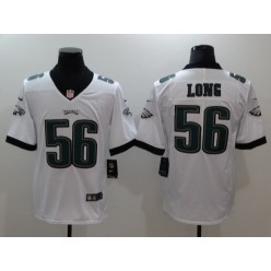 Men Nike Philadelphia Eagles 56 Chris Long White Vapor Untouchable Limited NFL Jersey