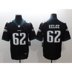 Men Nike Philadelphia Eagles 62 Jason Kelce Black Vapor Untouchable Limited NFL Jersey