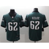 Men Nike Philadelphia Eagles 62 Jason Kelce Midnight Green Vapor Untouchable Limited NFL Jersey