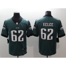 Men Nike Philadelphia Eagles 62 Jason Kelce Midnight Green Vapor Untouchable Limited NFL Jersey