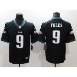Men Nike Philadelphia Eagles 9 Nick Foles Black Vapor Untouchable Limited NFL Jersey
