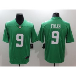 Men Nike Philadelphia Eagles 9 Nick Foles Green Vapor Untouchable Limited NFL Jersey