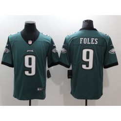 Men Nike Philadelphia Eagles 9 Nick Foles Midnight Green Vapor Untouchable Limited NFL Jersey