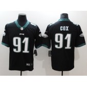 Men Nike Philadelphia Eagles 91 Fletcher Cox Black Vapor Untouchable Limited NFL Jersey