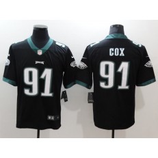 Men Nike Philadelphia Eagles 91 Fletcher Cox Black Vapor Untouchable Limited NFL Jersey