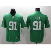 Men Nike Philadelphia Eagles 91 Fletcher Cox Green Vapor Untouchable Limited NFL Jersey