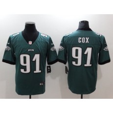 Men Nike Philadelphia Eagles 91 Fletcher Cox Midnight Green Vapor Untouchable Limited NFL Jersey