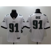 Men Nike Philadelphia Eagles 91 Fletcher Cox White Vapor Untouchable Limited NFL Jersey