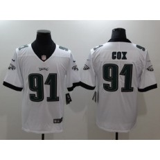 Men Nike Philadelphia Eagles 91 Fletcher Cox White Vapor Untouchable Limited NFL Jersey
